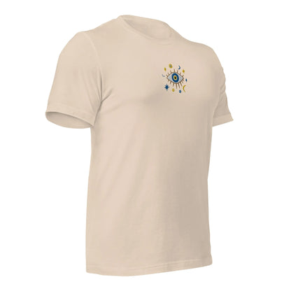 Greek Evil Eye Embroidered T-shirt - The Global Wanderer