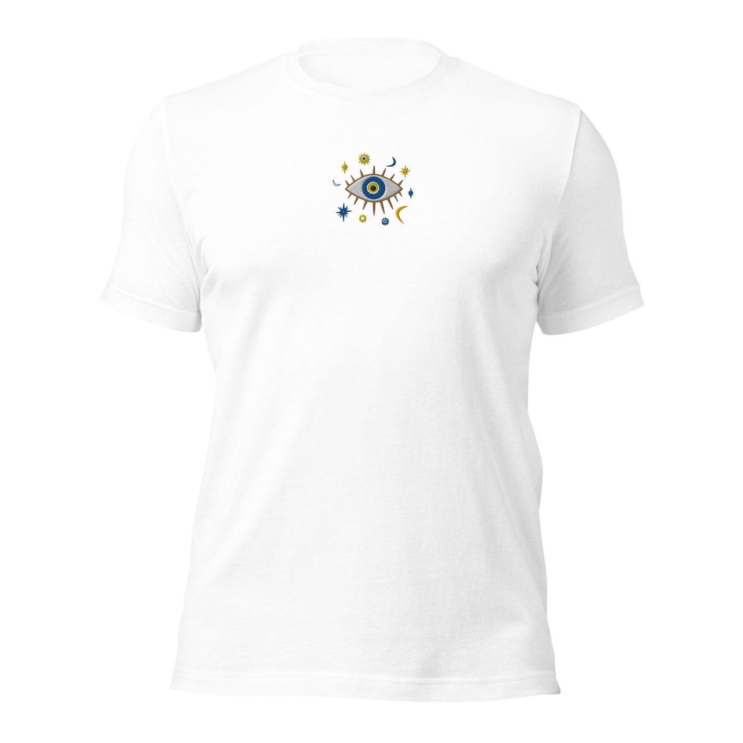 Greek Evil Eye Embroidered T-shirt - The Global Wanderer