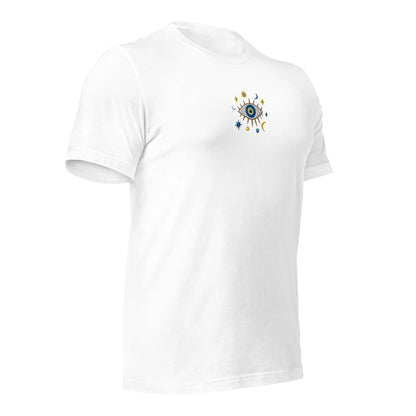 Greek Evil Eye Embroidered T-shirt - The Global Wanderer