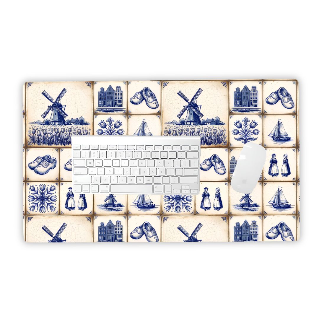 Haarlem Ivory Desk Mat - The Global Wanderer