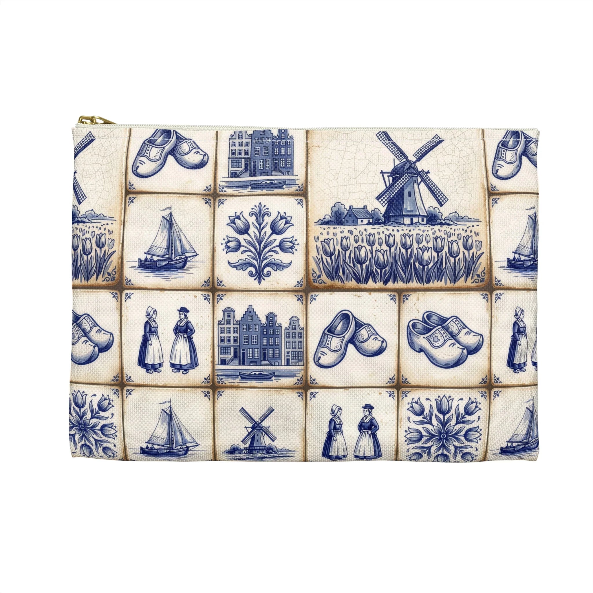 Haarlem Ivory Flat Pouch - The Global Wanderer