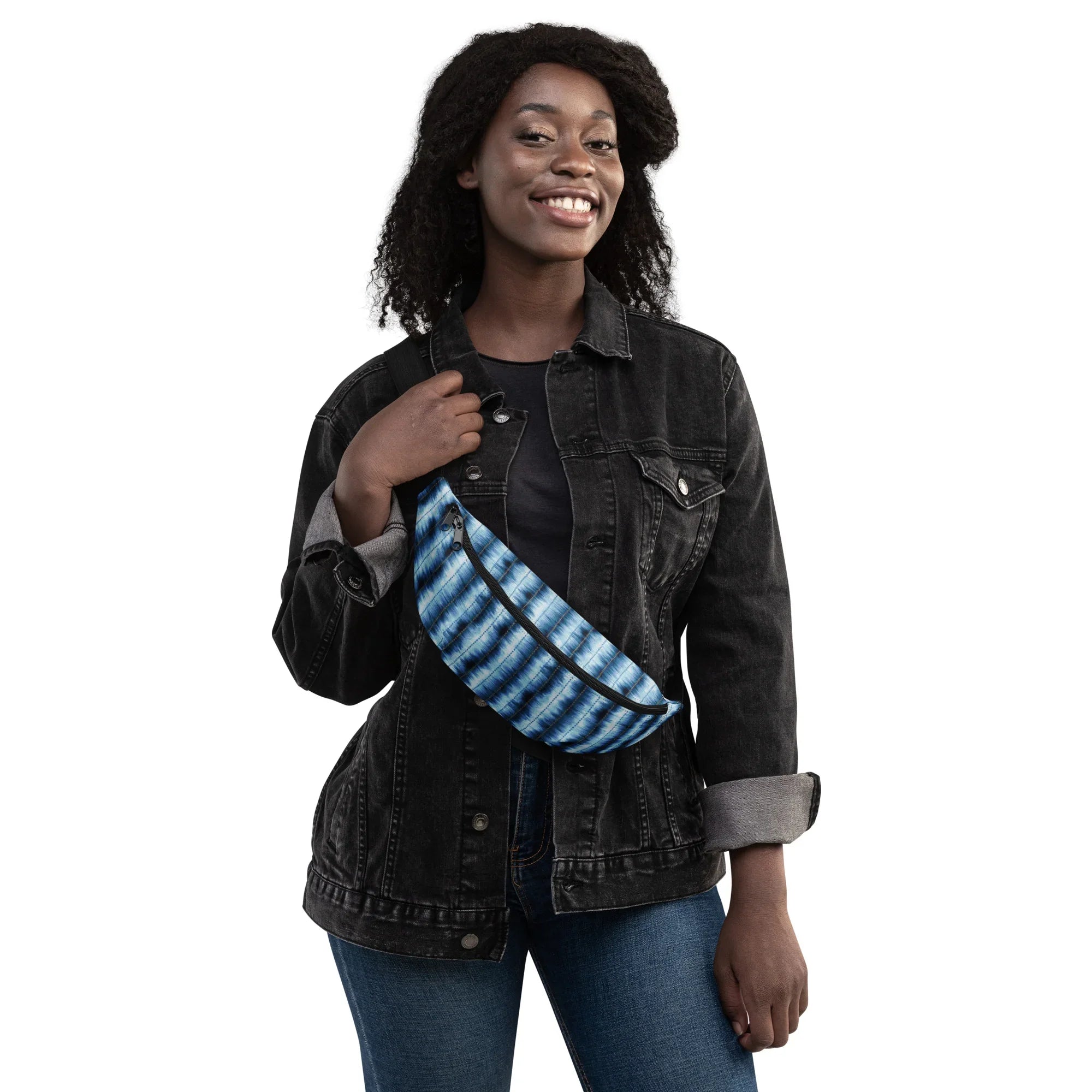 Hakone Mist Shibori Fanny Pack - The Global Wanderer