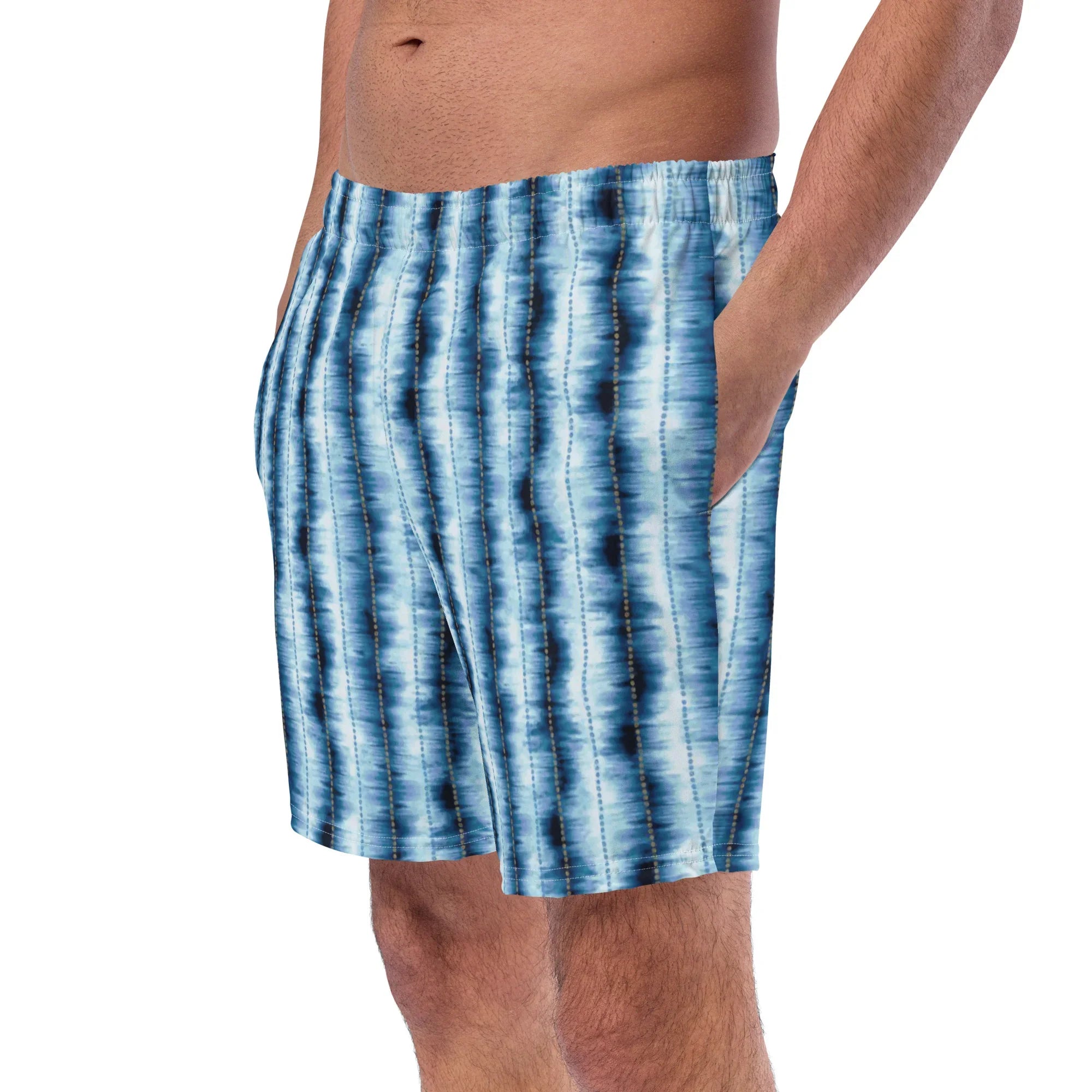 Hakone Mist Shibori Recycled Swim Trunks - The Global Wanderer