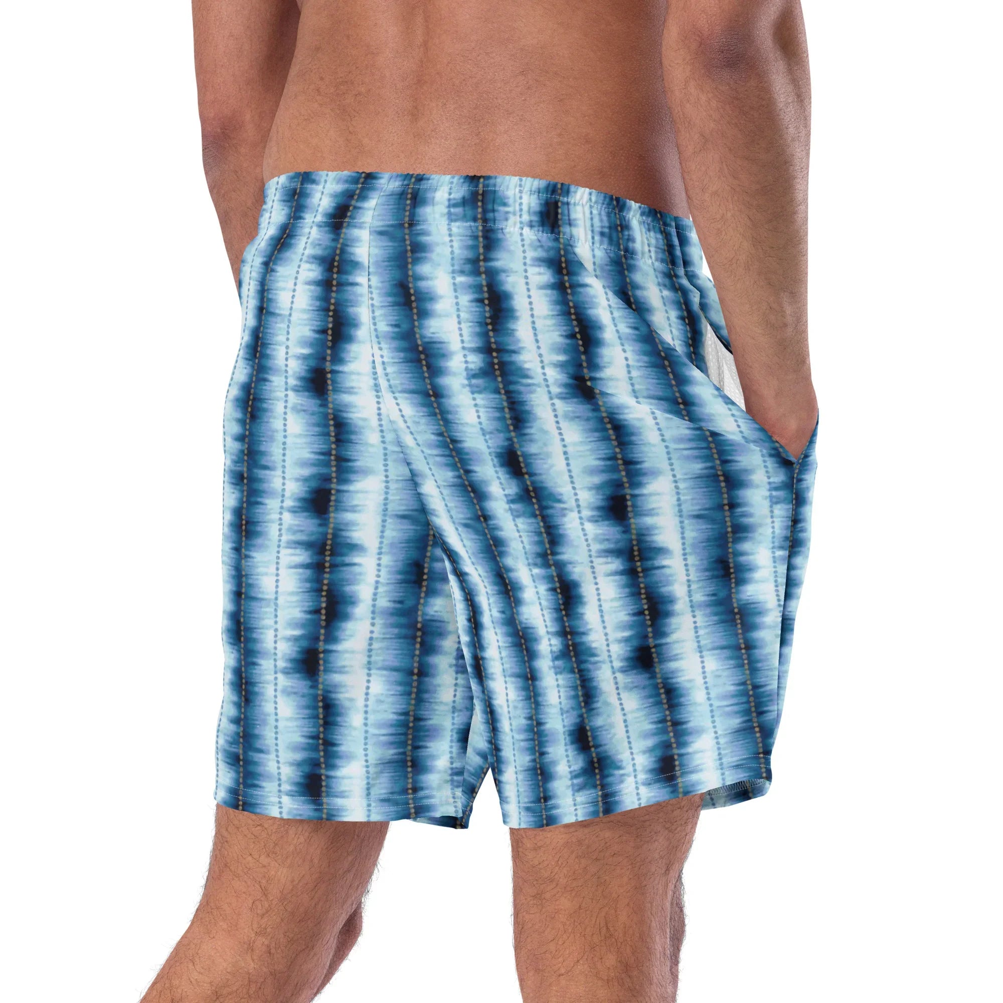 Hakone Mist Shibori Recycled Swim Trunks - The Global Wanderer