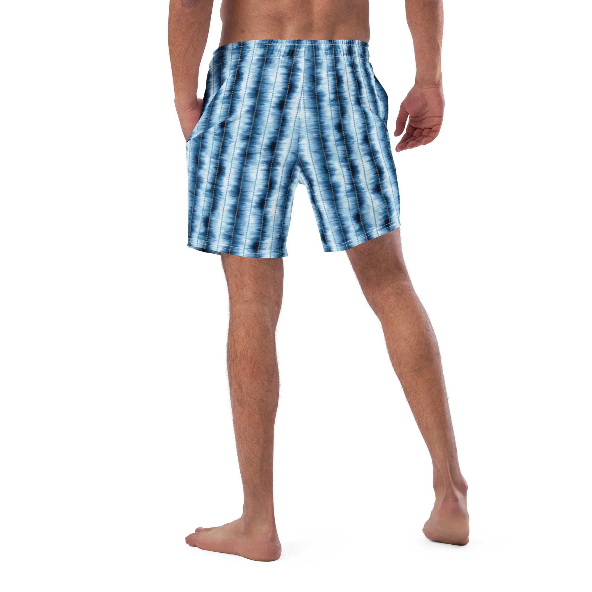 Hakone Mist Shibori Recycled Swim Trunks - The Global Wanderer