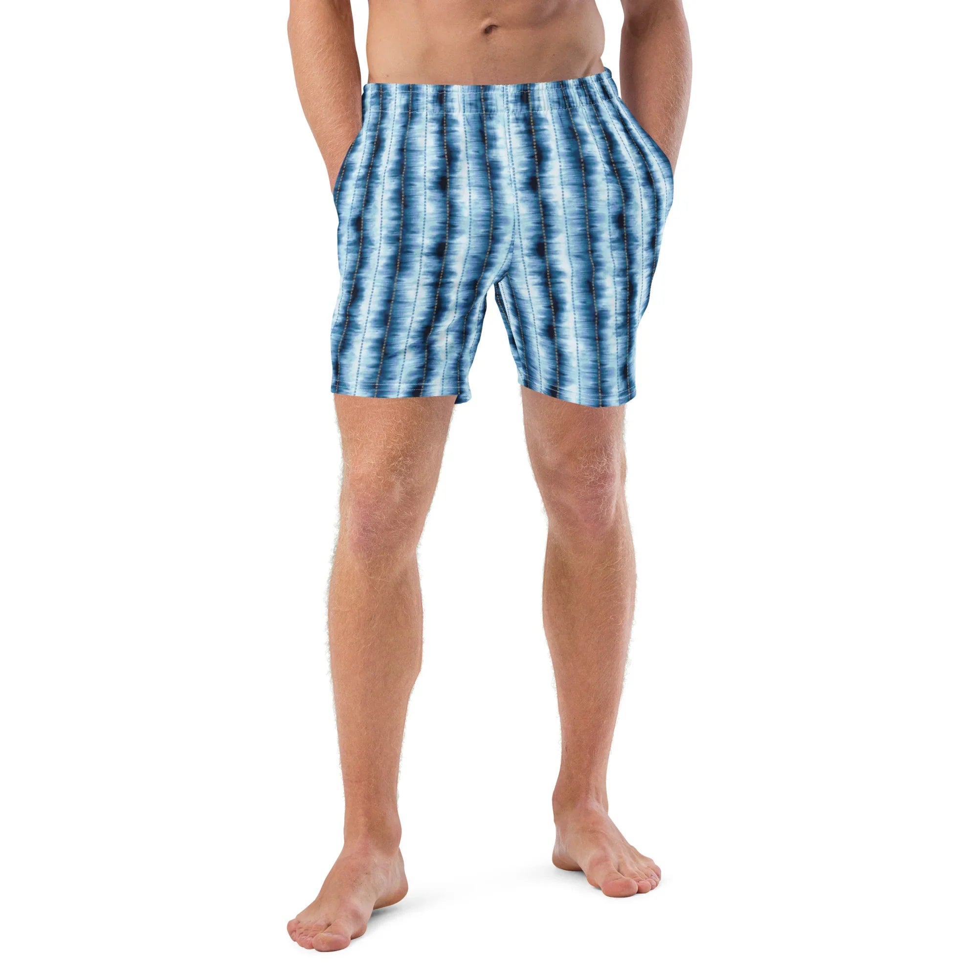 Hakone Mist Shibori Recycled Swim Trunks - The Global Wanderer