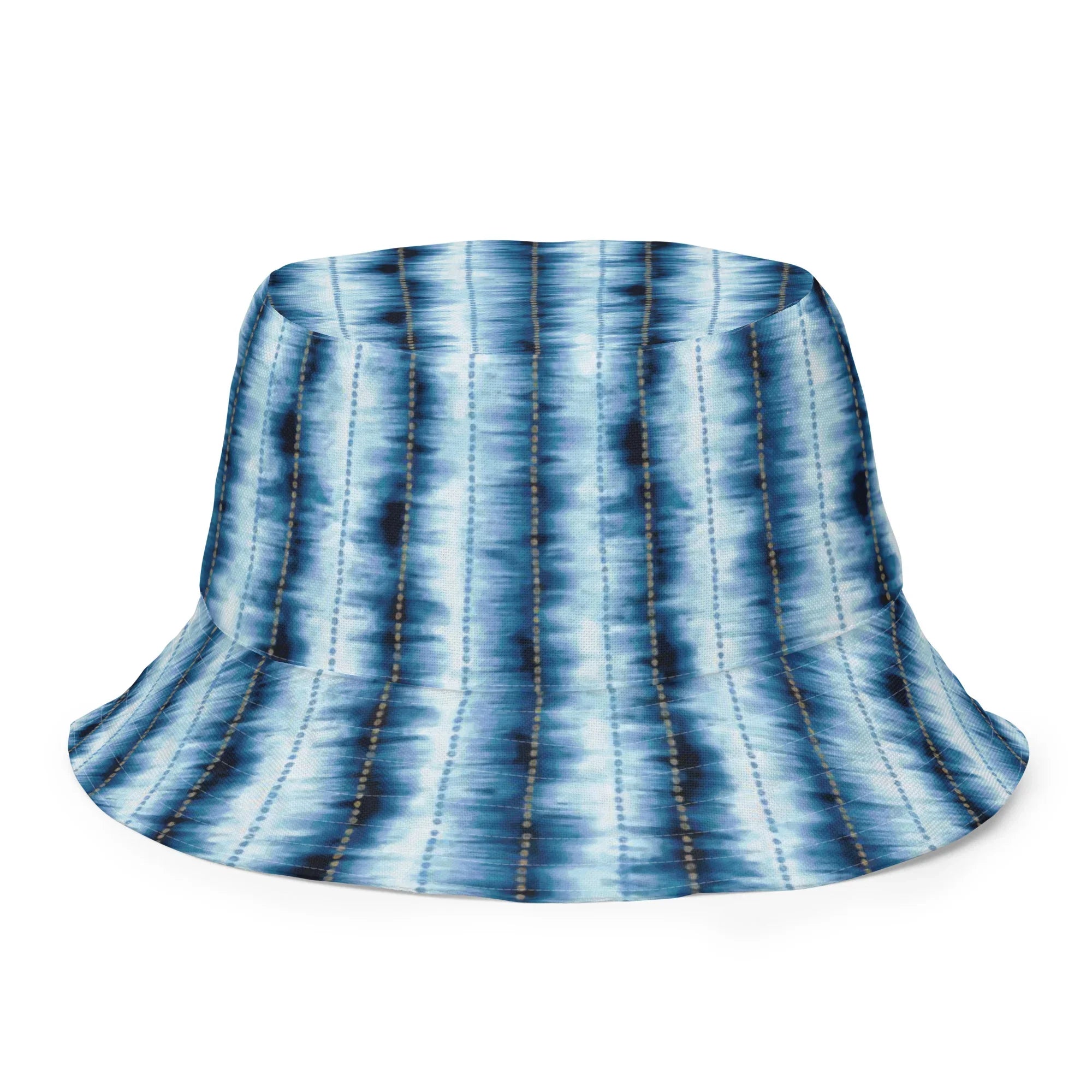 Hakone Mist Shibori Reversible Bucket Hat - The Global Wanderer
