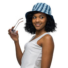 Hakone Mist Shibori Reversible Bucket Hat - The Global Wanderer