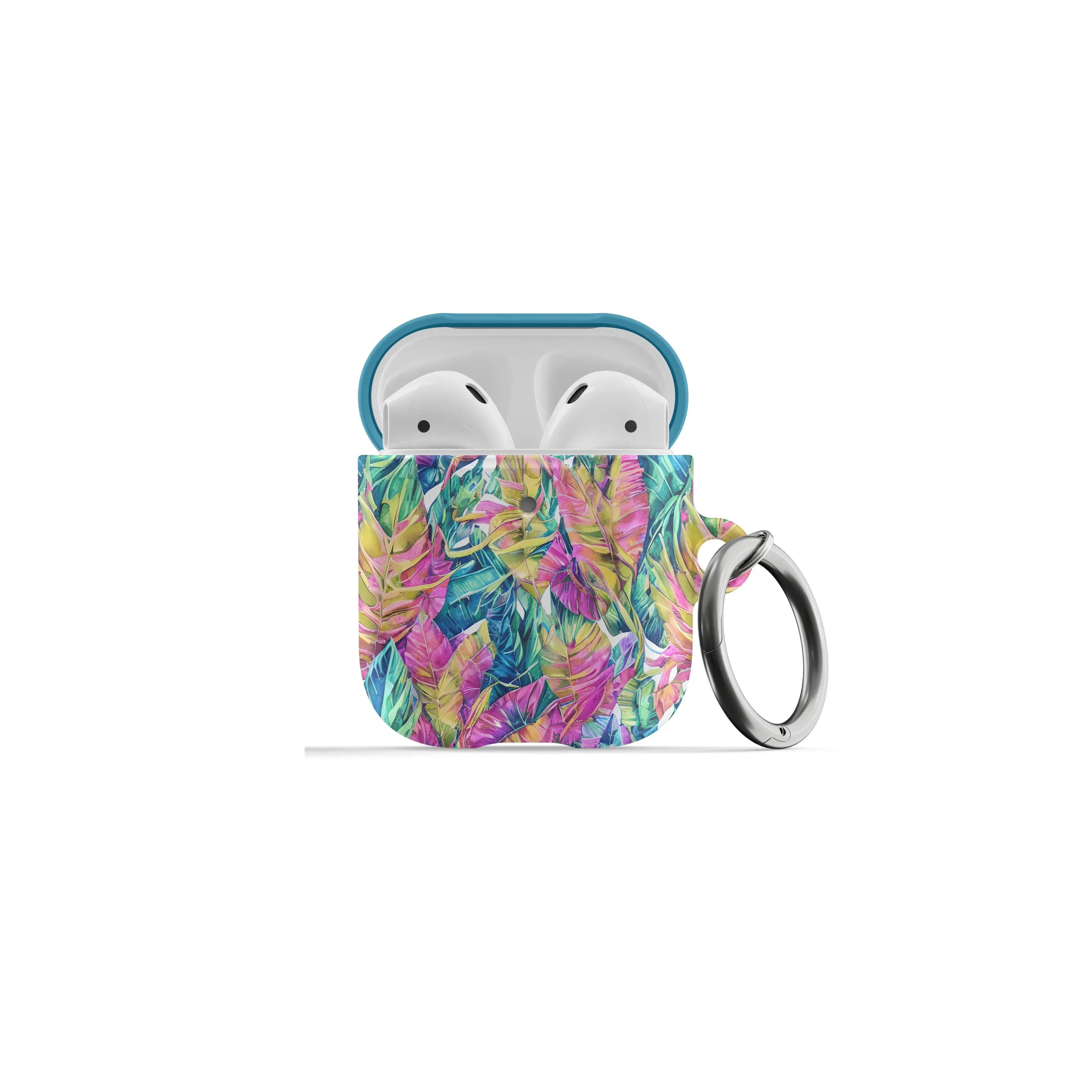 Hawaiian Tropical Leaves AirPod Pro Case - The Global Wanderer