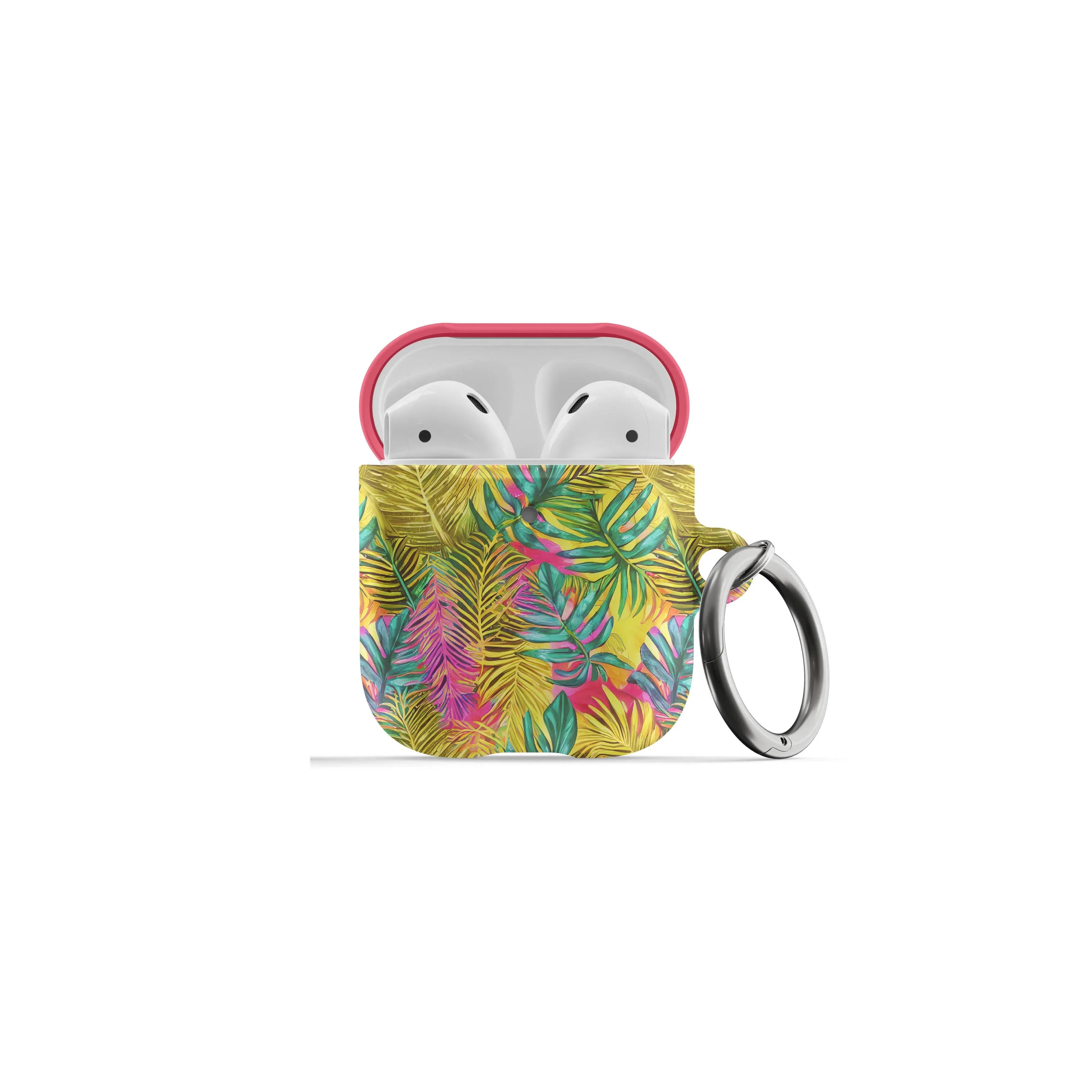 Hawaiian Tropical Leaves AirPod Pro Case - The Global Wanderer
