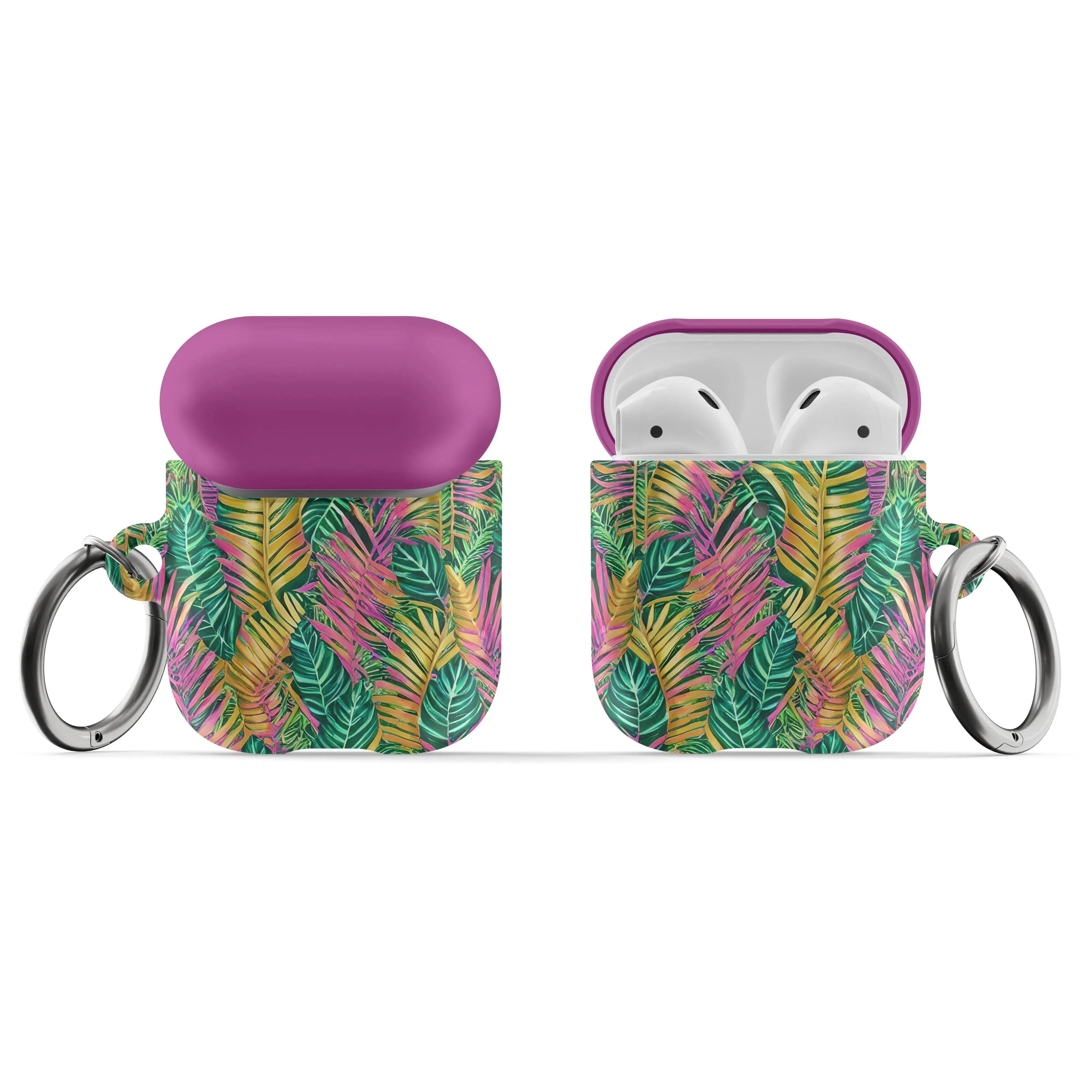 Hawaiian Tropical Leaves AirPod Pro Case - The Global Wanderer