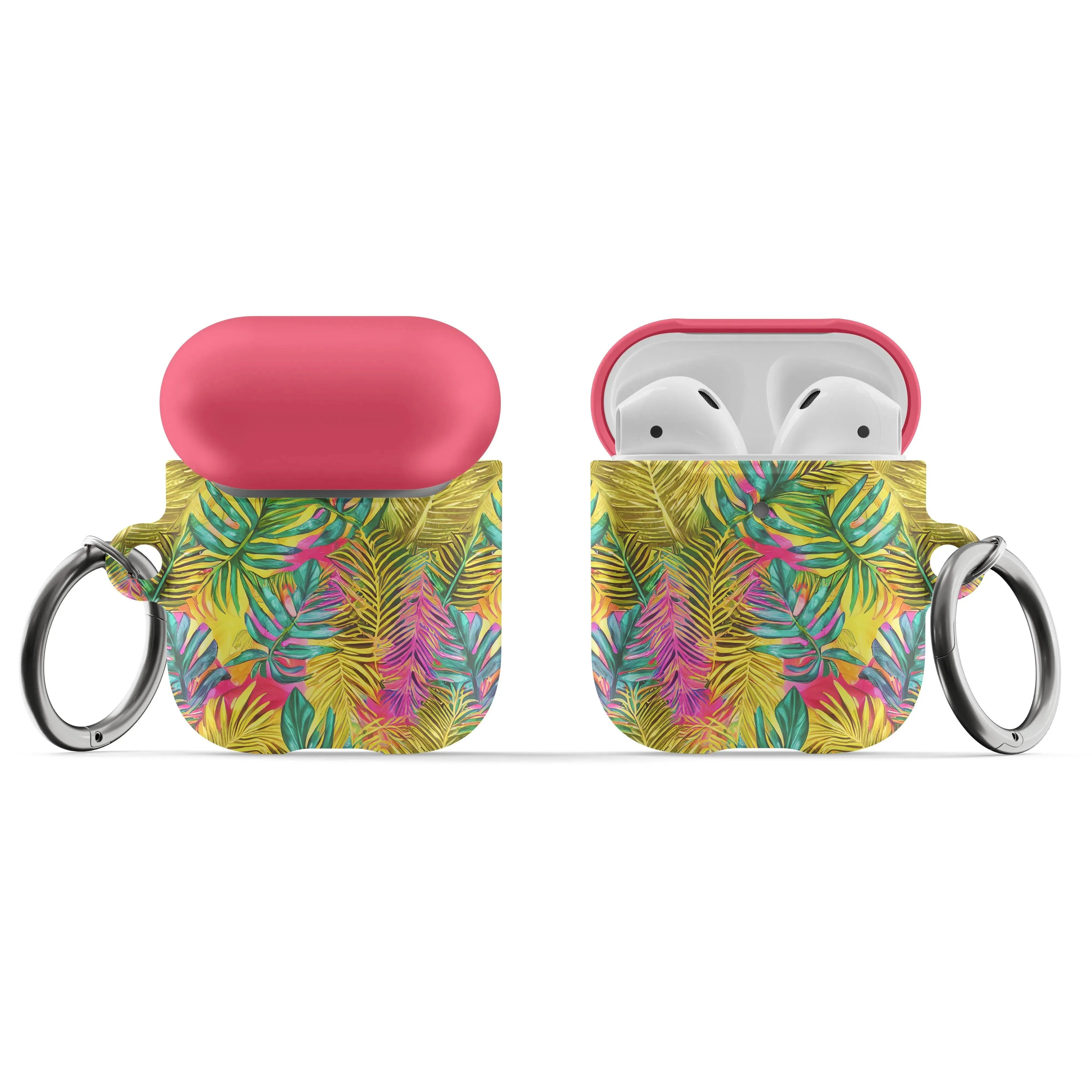 Hawaiian Tropical Leaves AirPod Pro Case - The Global Wanderer