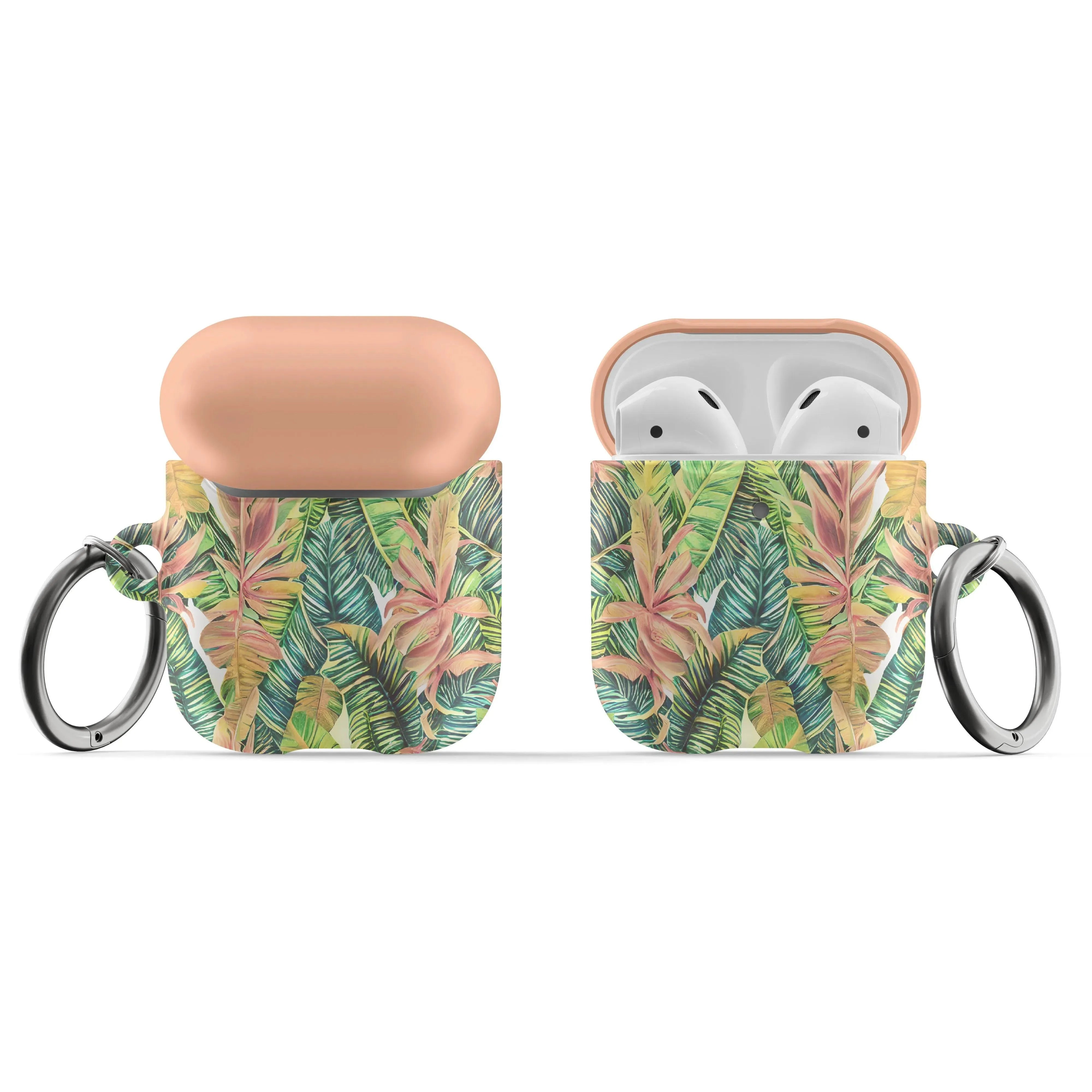 Hawaiian Tropical Leaves AirPod Pro Case - The Global Wanderer