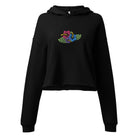 Hawaiian Tropical Leaves Cropped Hoodie - The Global Wanderer