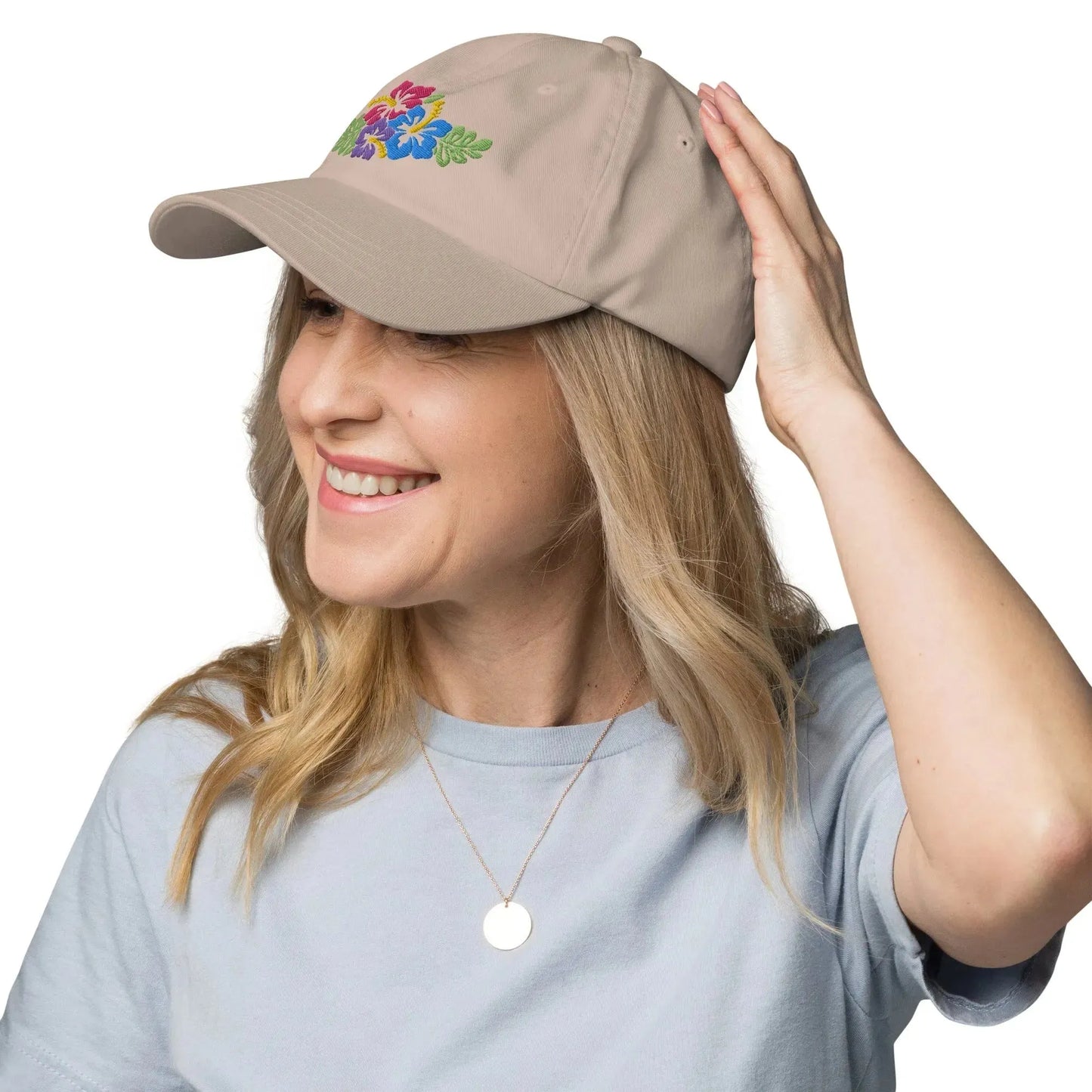 Hawaiian Tropical Leaves Embroidered Dad Hat - The Global Wanderer