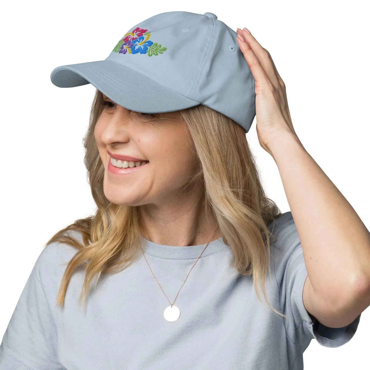 Hawaiian Tropical Leaves Embroidered Dad Hat - The Global Wanderer