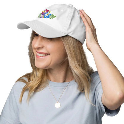 Hawaiian Tropical Leaves Embroidered Dad Hat - The Global Wanderer