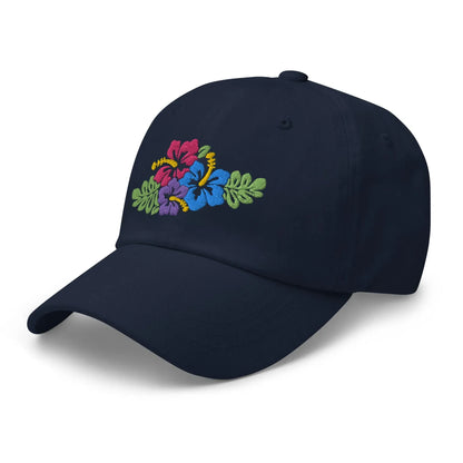 Hawaiian Tropical Leaves Embroidered Dad Hat - The Global Wanderer