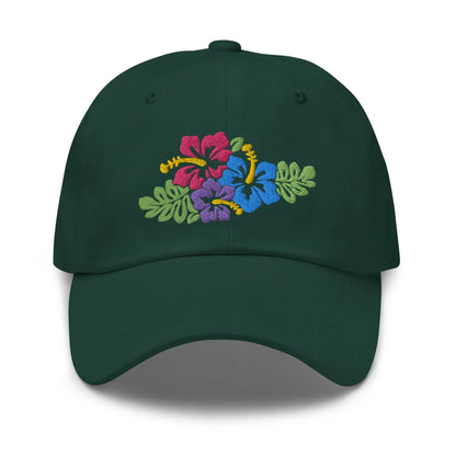 Hawaiian Tropical Leaves Embroidered Dad Hat - The Global Wanderer