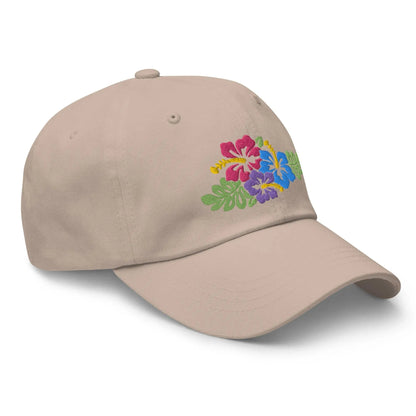 Hawaiian Tropical Leaves Embroidered Dad Hat - The Global Wanderer