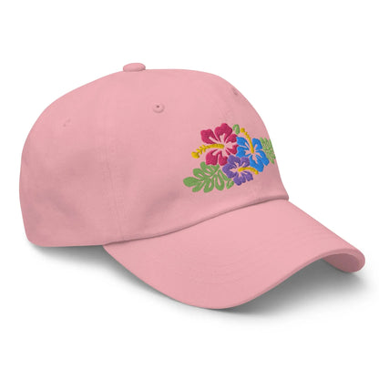 Hawaiian Tropical Leaves Embroidered Dad Hat - The Global Wanderer