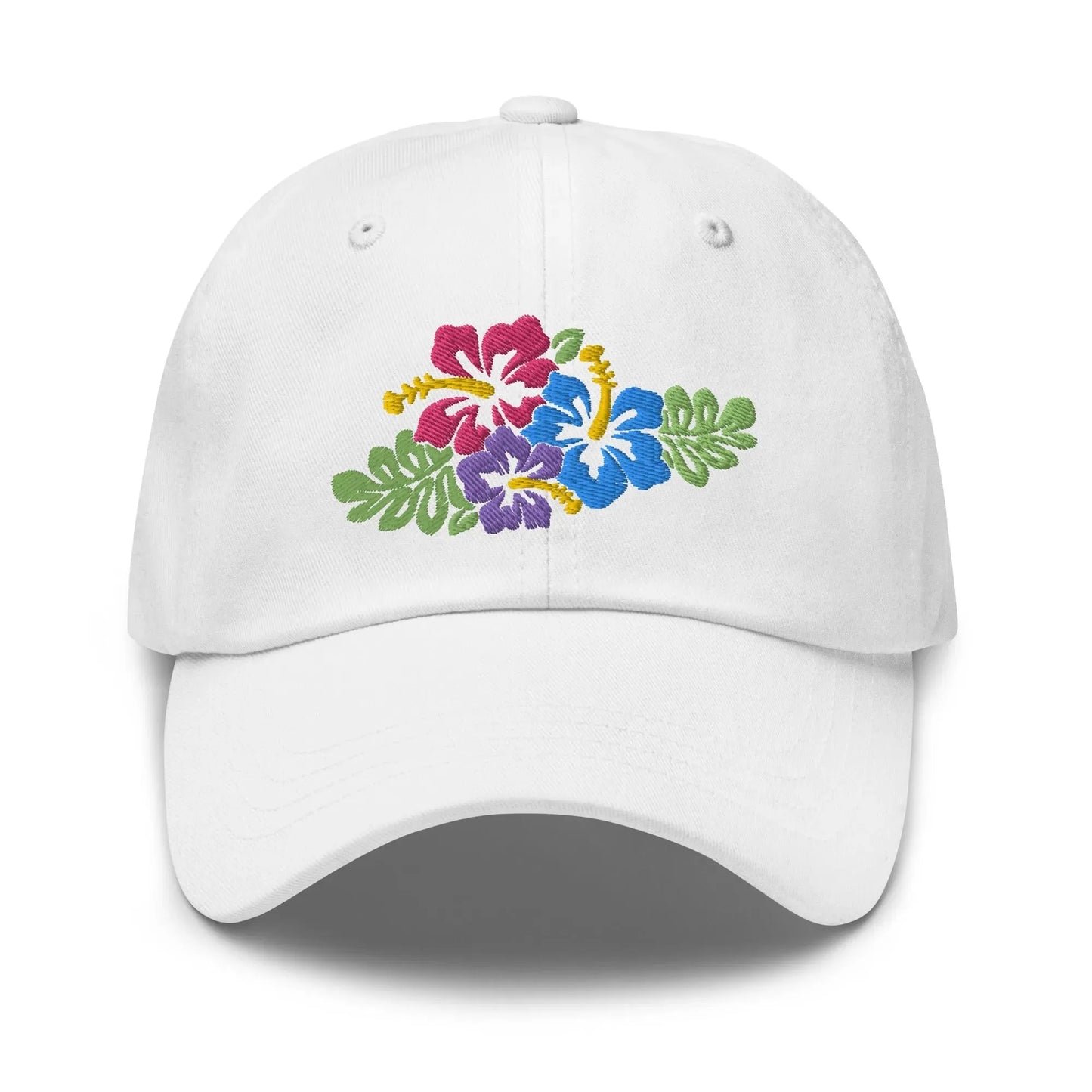 Hawaiian Tropical Leaves Embroidered Dad Hat - The Global Wanderer