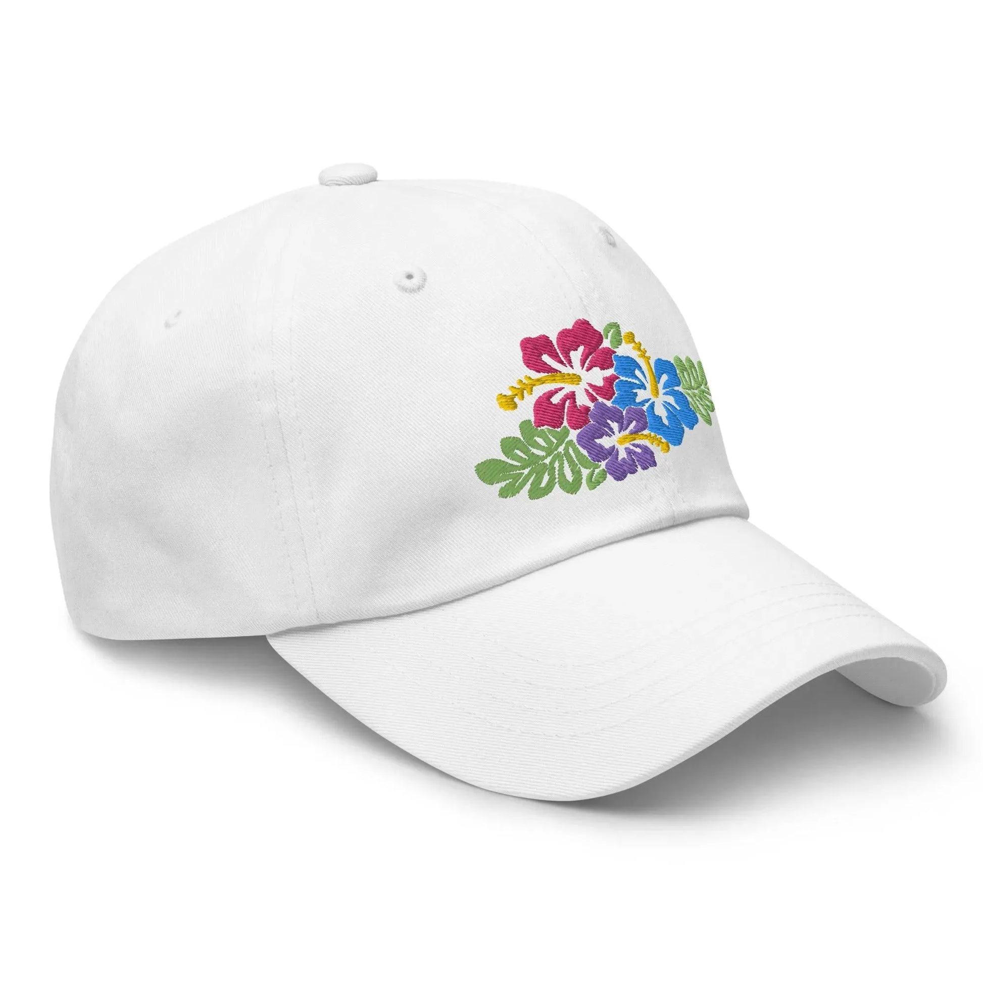 Hawaiian Tropical Leaves Embroidered Dad Hat - The Global Wanderer