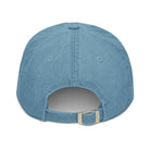 Hawaiian Tropical Leaves Embroidered Denim Dad Hat - The Global Wanderer