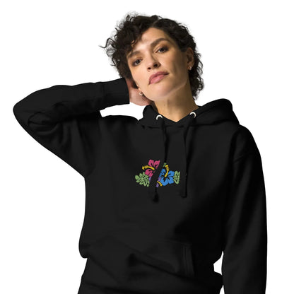 Hawaiian Tropical Leaves Embroidered Hoodie - The Global Wanderer