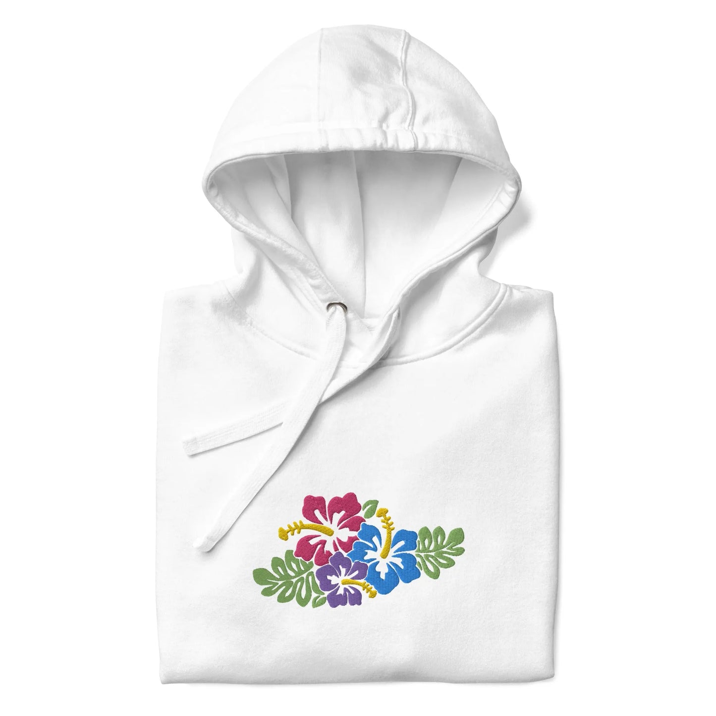 Hawaiian Tropical Leaves Embroidered Hoodie - The Global Wanderer