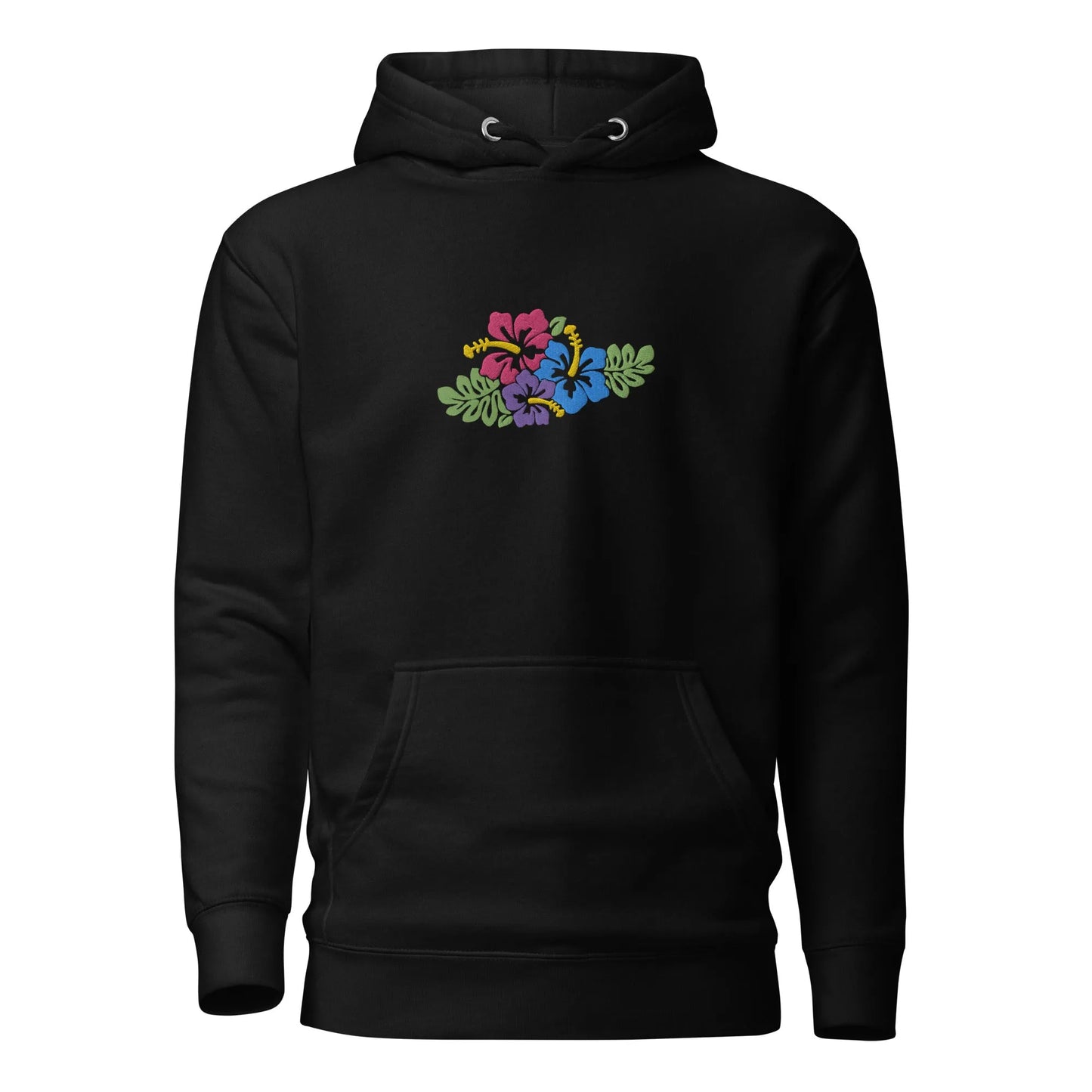 Hawaiian Tropical Leaves Embroidered Hoodie - The Global Wanderer