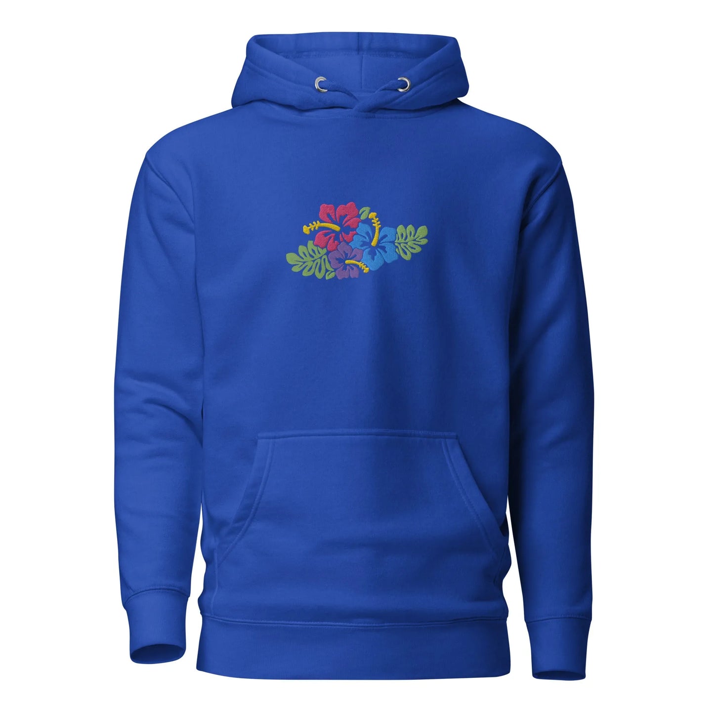 Hawaiian Tropical Leaves Embroidered Hoodie - The Global Wanderer