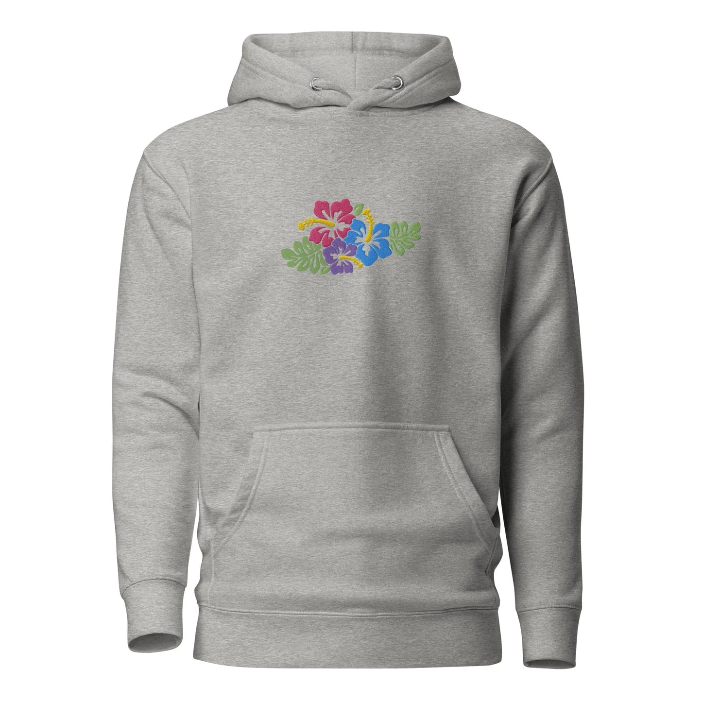 Hawaiian Tropical Leaves Embroidered Hoodie - The Global Wanderer