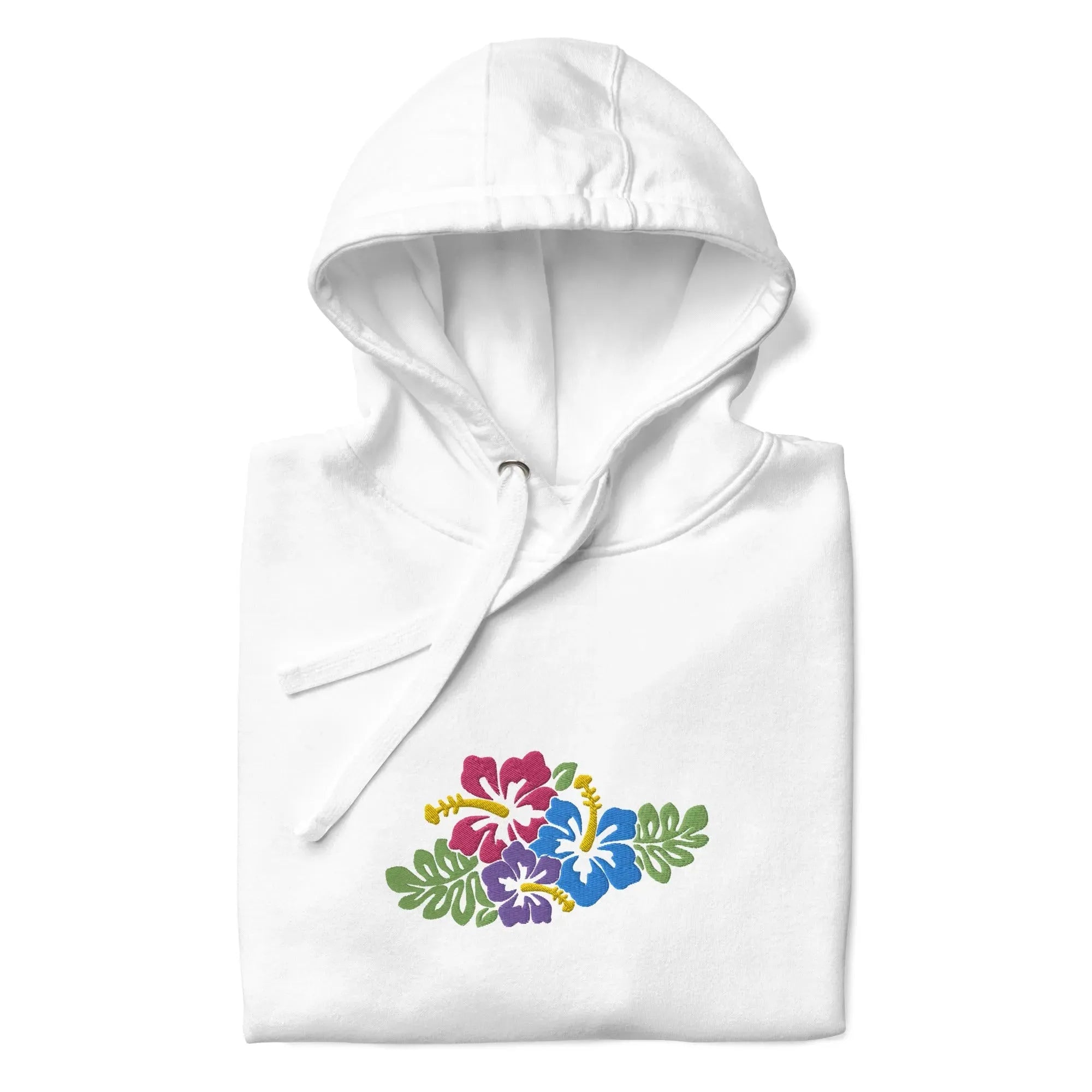 Hawaiian Tropical Leaves Embroidered Hoodie - The Global Wanderer