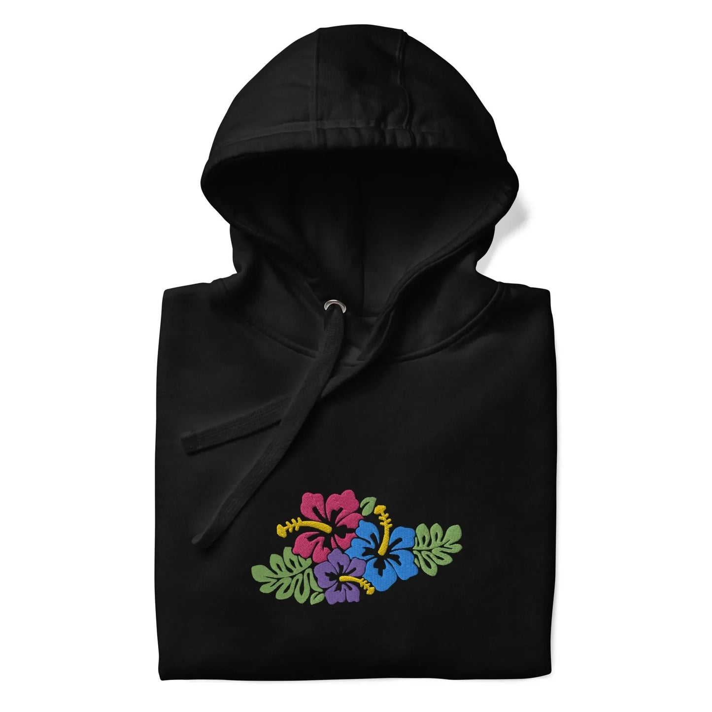 Hawaiian Tropical Leaves Embroidered Hoodie - The Global Wanderer