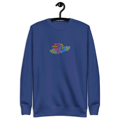 Hawaiian Tropical Leaves Embroidered Sweatshirt - The Global Wanderer