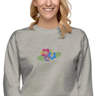 Hawaiian Tropical Leaves Embroidered Sweatshirt - The Global Wanderer