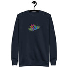 Hawaiian Tropical Leaves Embroidered Sweatshirt - The Global Wanderer