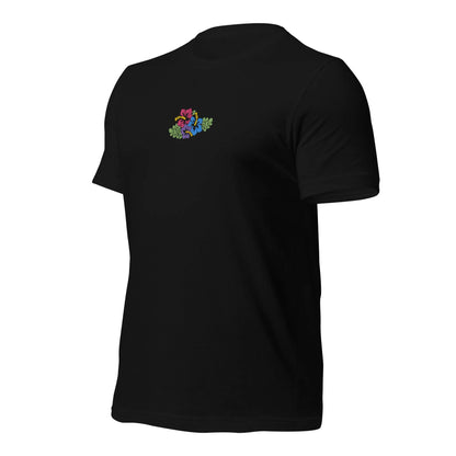 Hawaiian Tropical Leaves Embroidered T-Shirt - The Global Wanderer