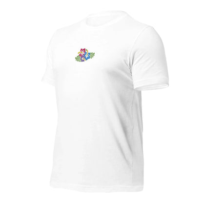 Hawaiian Tropical Leaves Embroidered T-Shirt - The Global Wanderer