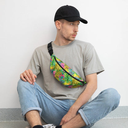 Hawaiian Tropical Leaves Fanny Pack - The Global Wanderer