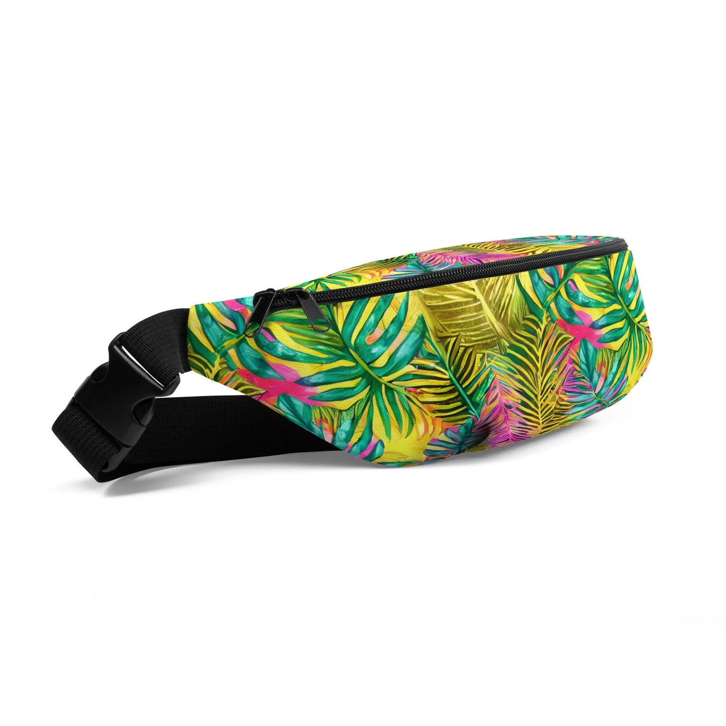 Hawaiian Tropical Leaves Fanny Pack - The Global Wanderer