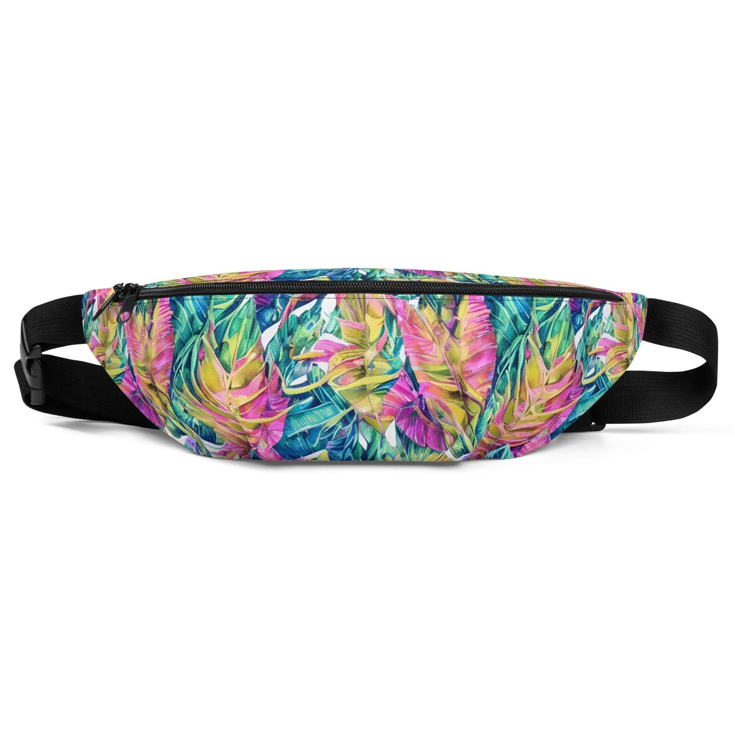 Hawaiian Tropical Leaves Fanny Pack - The Global Wanderer