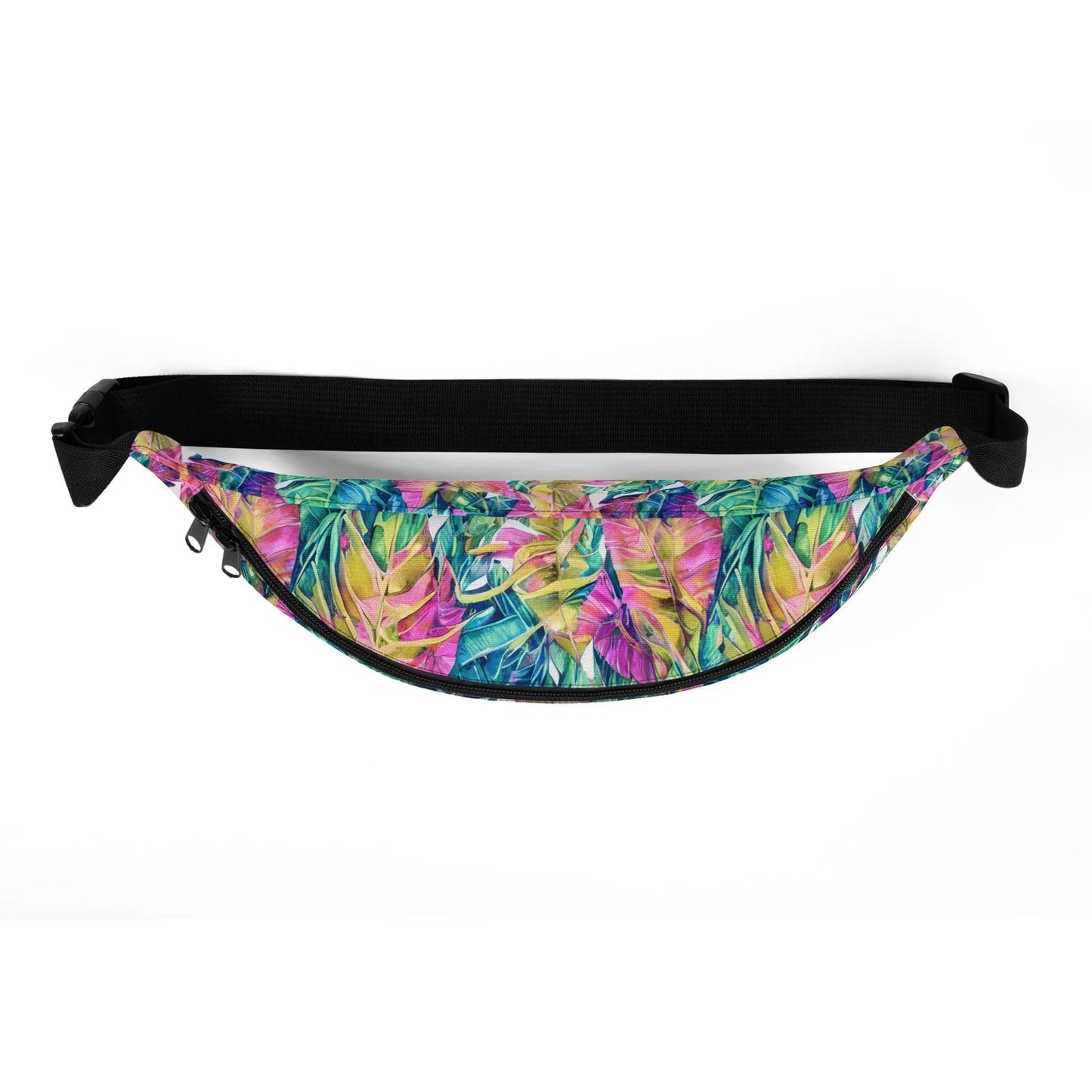 Hawaiian Tropical Leaves Fanny Pack - The Global Wanderer