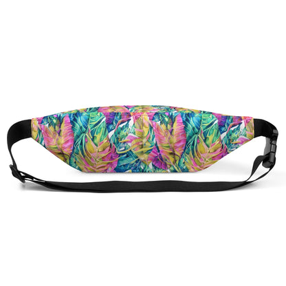 Hawaiian Tropical Leaves Fanny Pack - The Global Wanderer