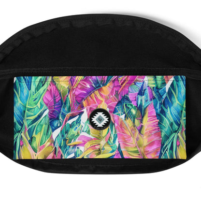 Hawaiian Tropical Leaves Fanny Pack - The Global Wanderer