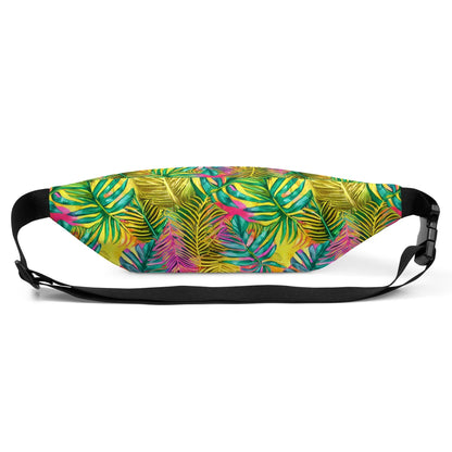 Hawaiian Tropical Leaves Fanny Pack - The Global Wanderer