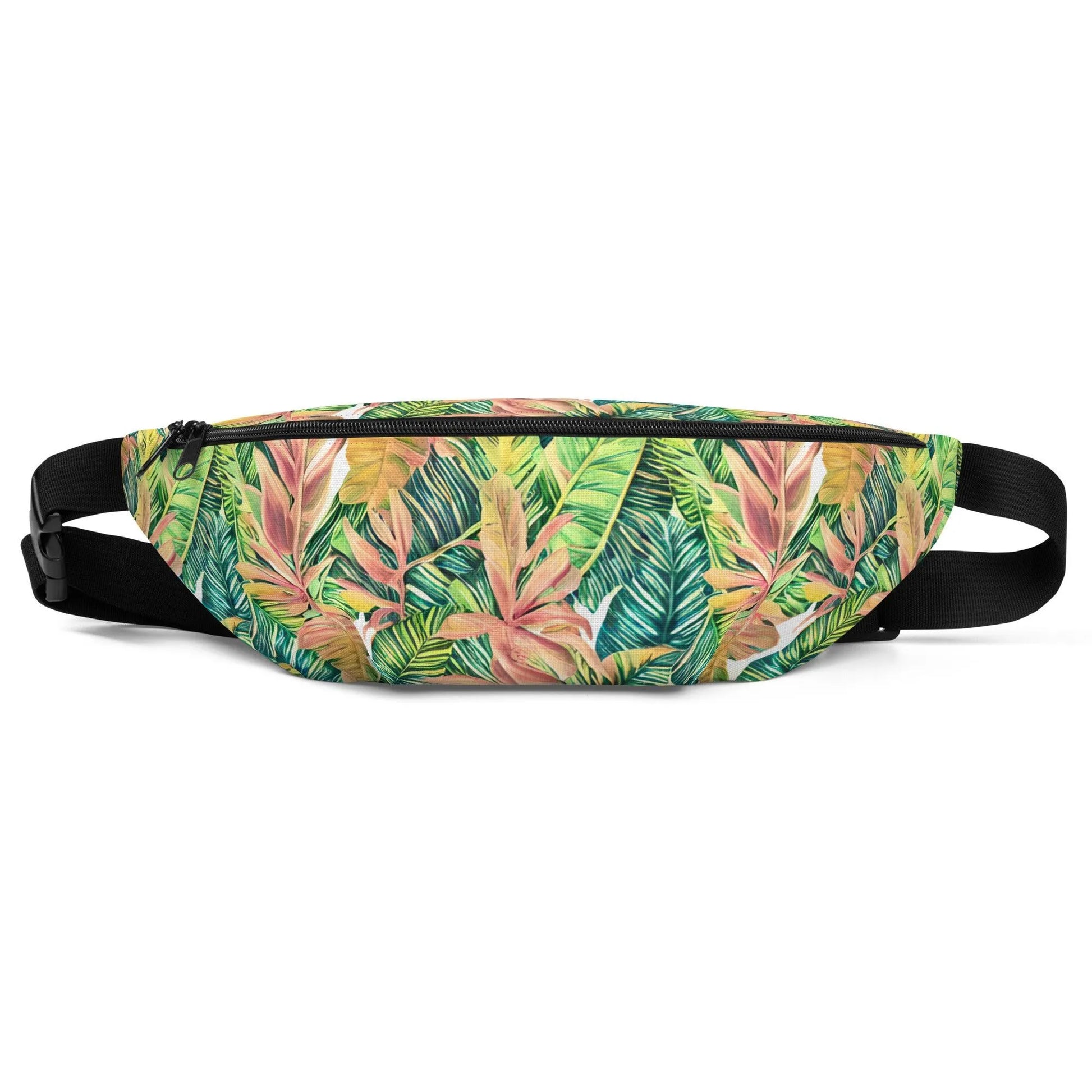 Hawaiian Tropical Leaves Fanny Pack - The Global Wanderer