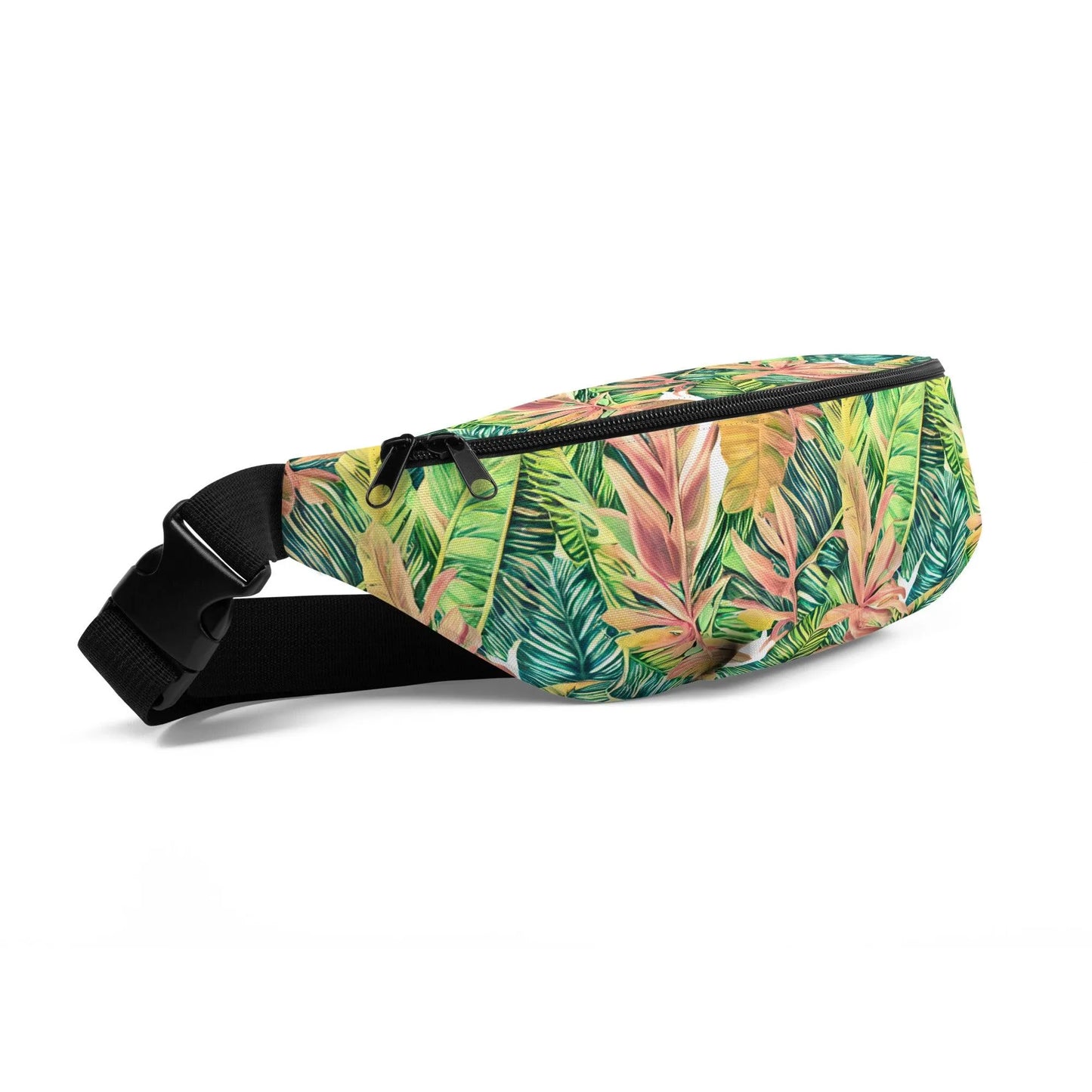 Hawaiian Tropical Leaves Fanny Pack - The Global Wanderer