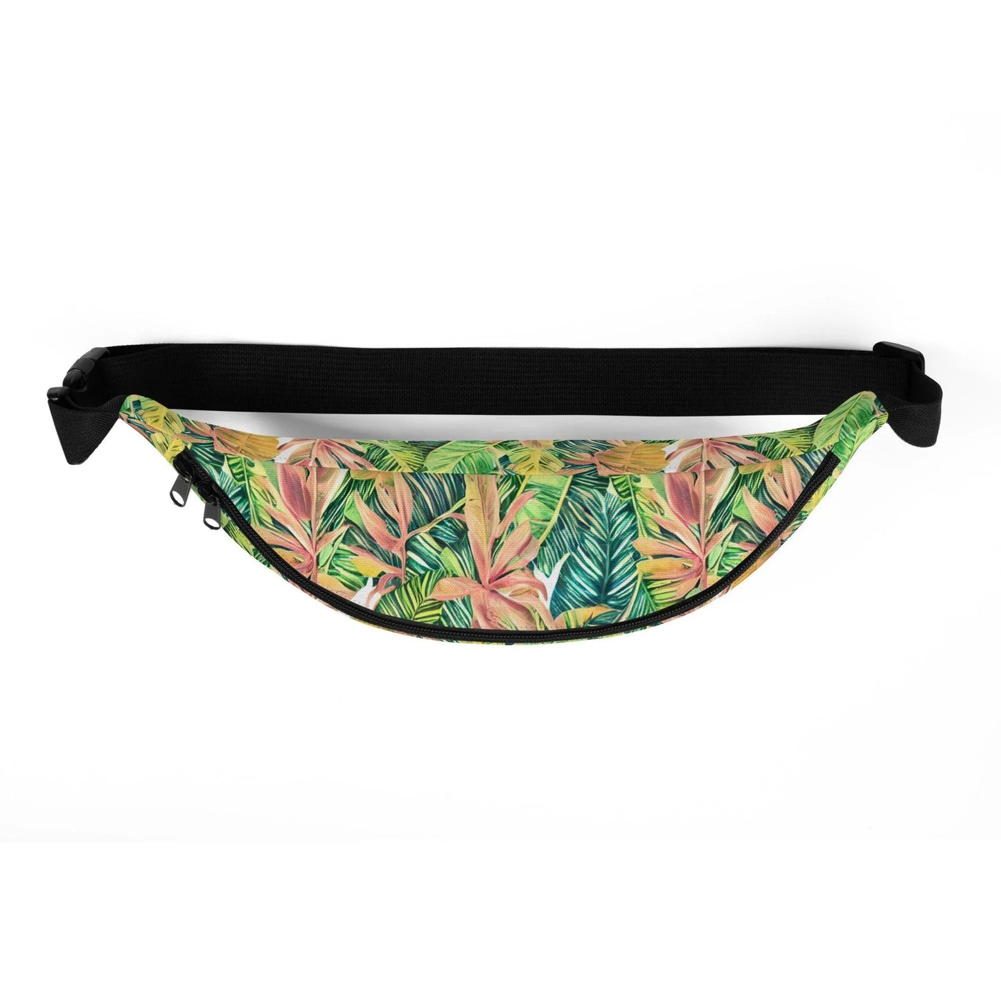 Hawaiian Tropical Leaves Fanny Pack - The Global Wanderer